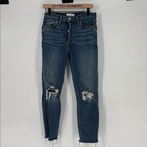 Re/Done 90s high rise ankle crop jeans 28